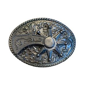 Spinning Cowboy Spur Belt Buckle